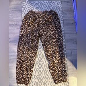 Aerie Leopard Print Joggers